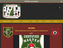 Tablet Screenshot of nhoutdoorlearning.com